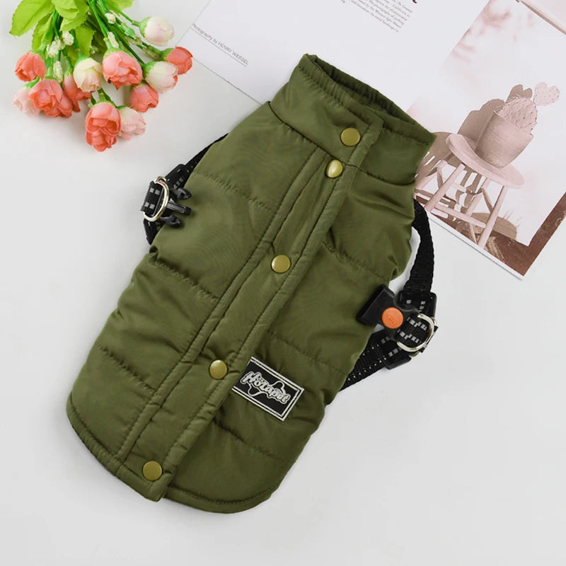 Coat with Harness for the Smaller Dog or Puppy