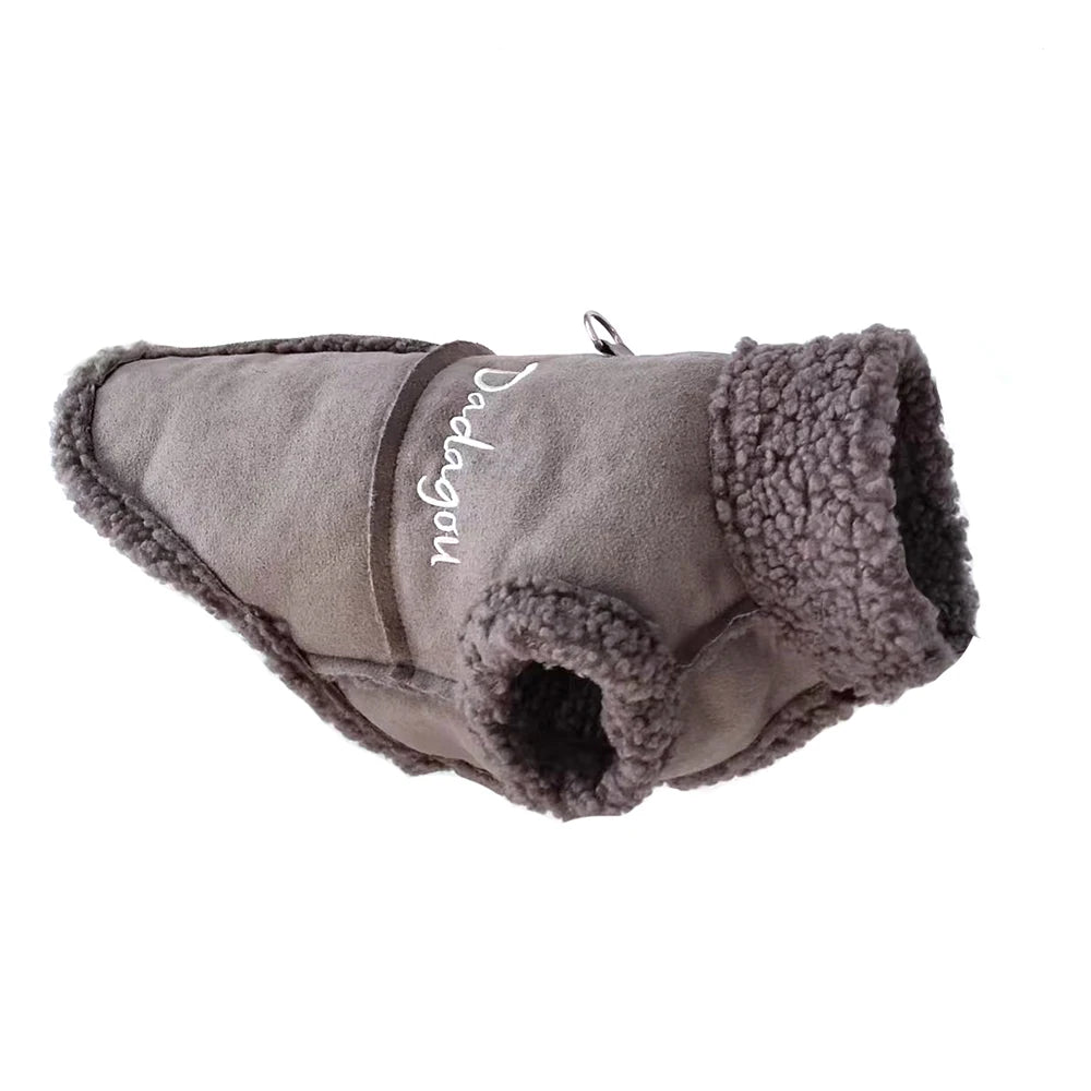 Faux Sheepskin Jacket for the Smaller Pup