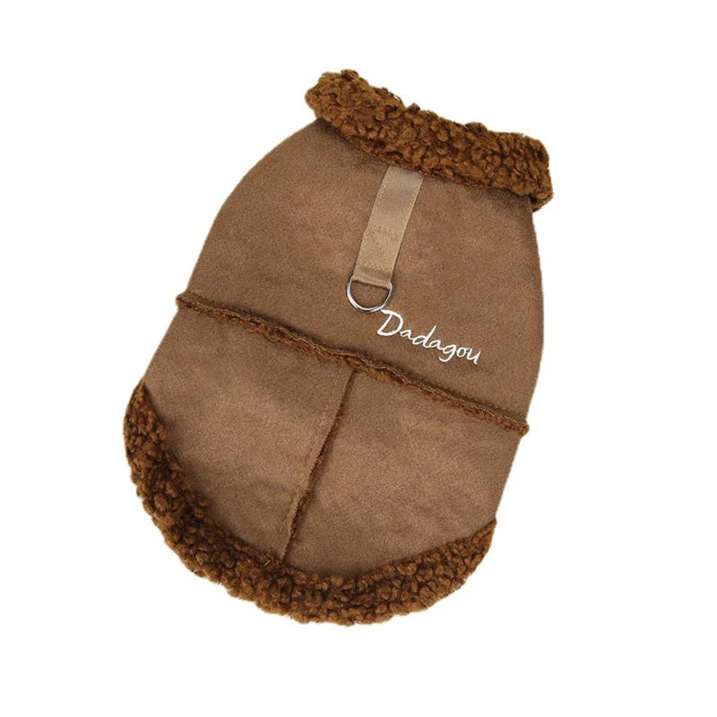 Faux Sheepskin Jacket for the Smaller Pup