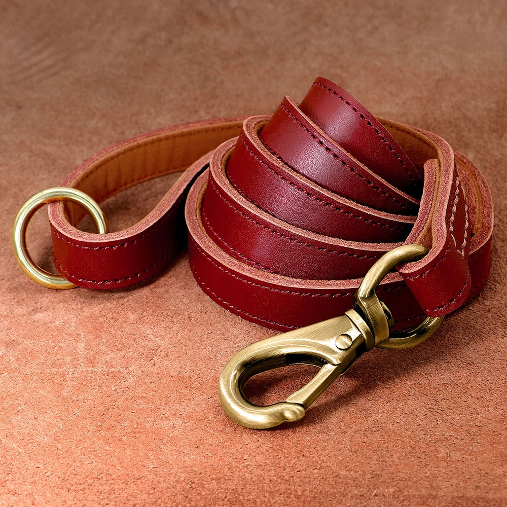 Luxury Leather Dog Lead