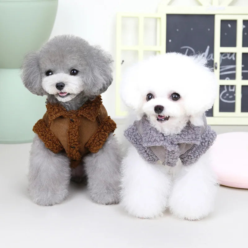 Faux Sheepskin Jacket for the Smaller Pup