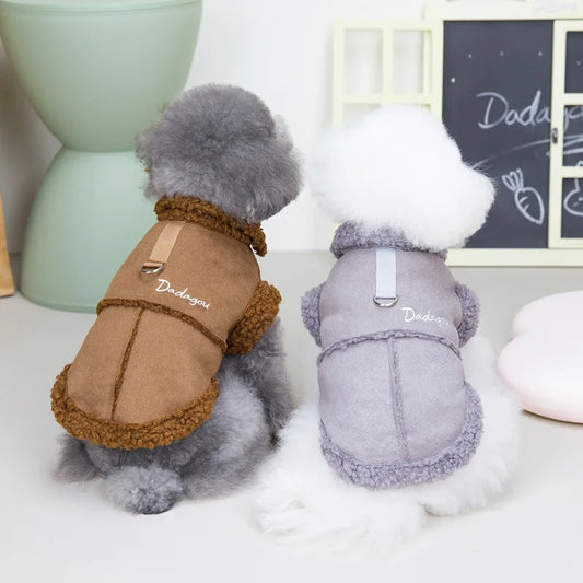 Faux Sheepskin Jacket for the Smaller Pup