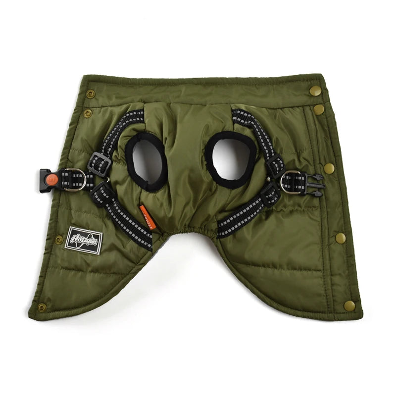 Fleece Lined Reflective Jackets with Harness for the Smaller Pup