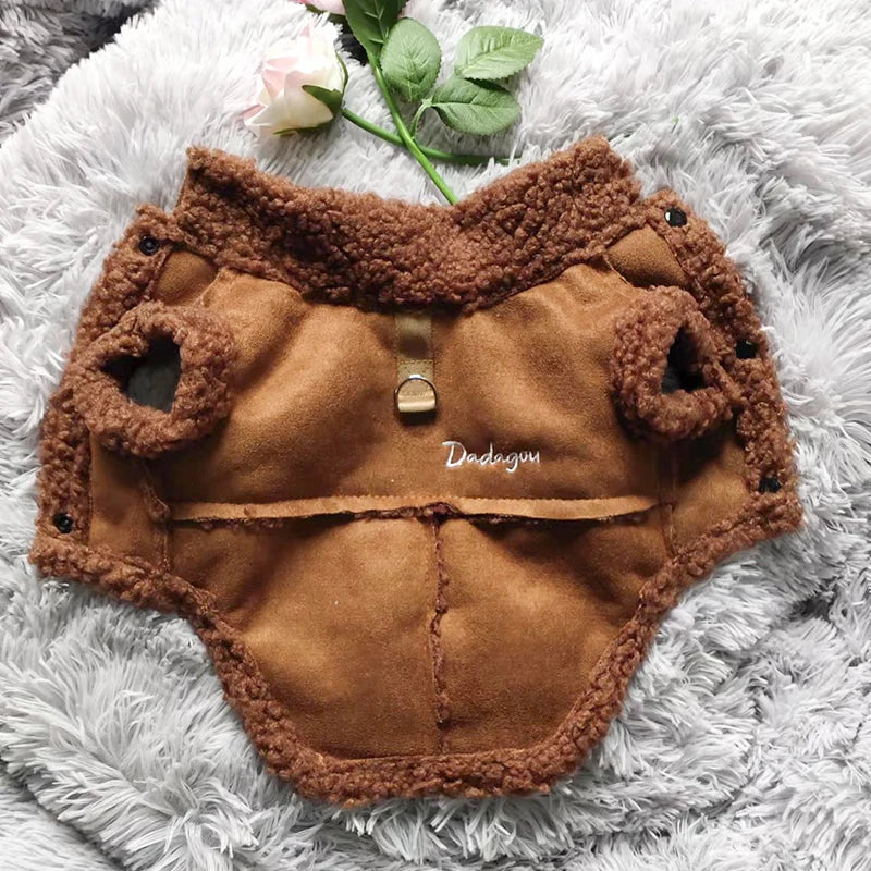 Faux Sheepskin Jacket for the Smaller Pup