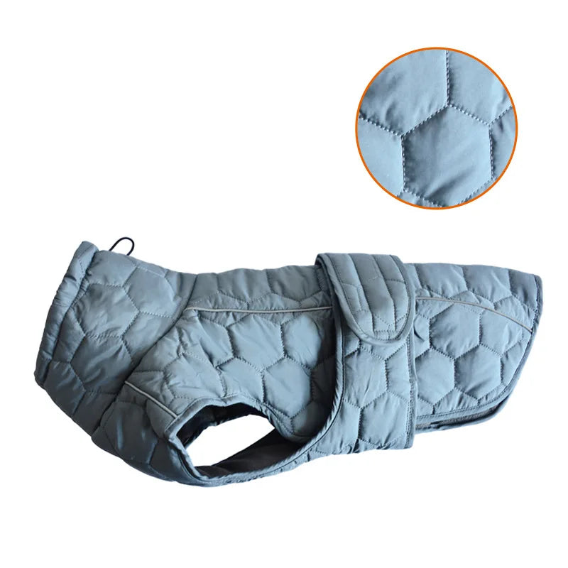 Padded Waterproof Jacket for Medium to Large Dogs