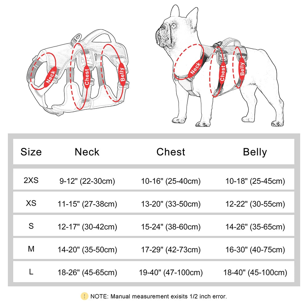 Fully Adjustable Waterproof Padded Harness