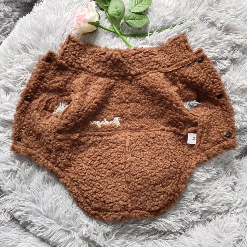 Faux Sheepskin Jacket for the Smaller Pup