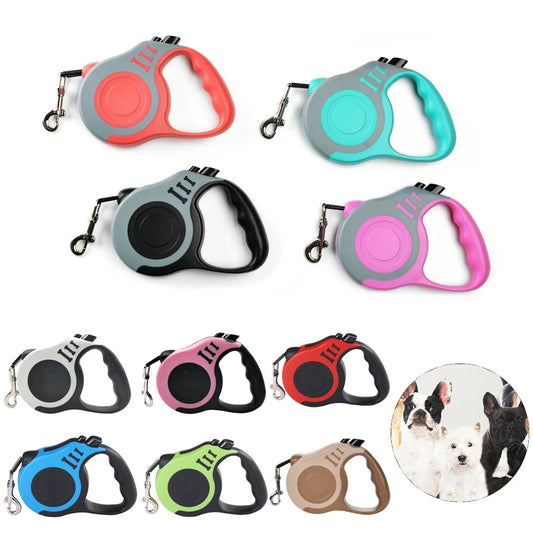 3m 5m Retractable Leads in Multiple Colours