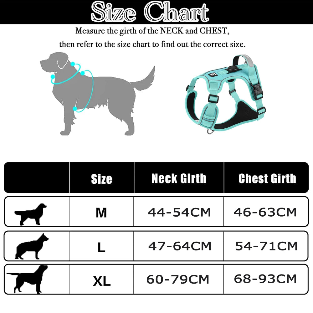 Breathable Harness with Integrated Air Tag Holder
