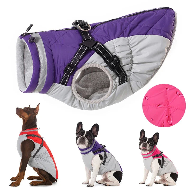 Waterproof Jackets With Harness in Multiple Colours