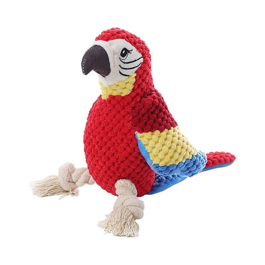 Interactive Squeaky Parrot Toy